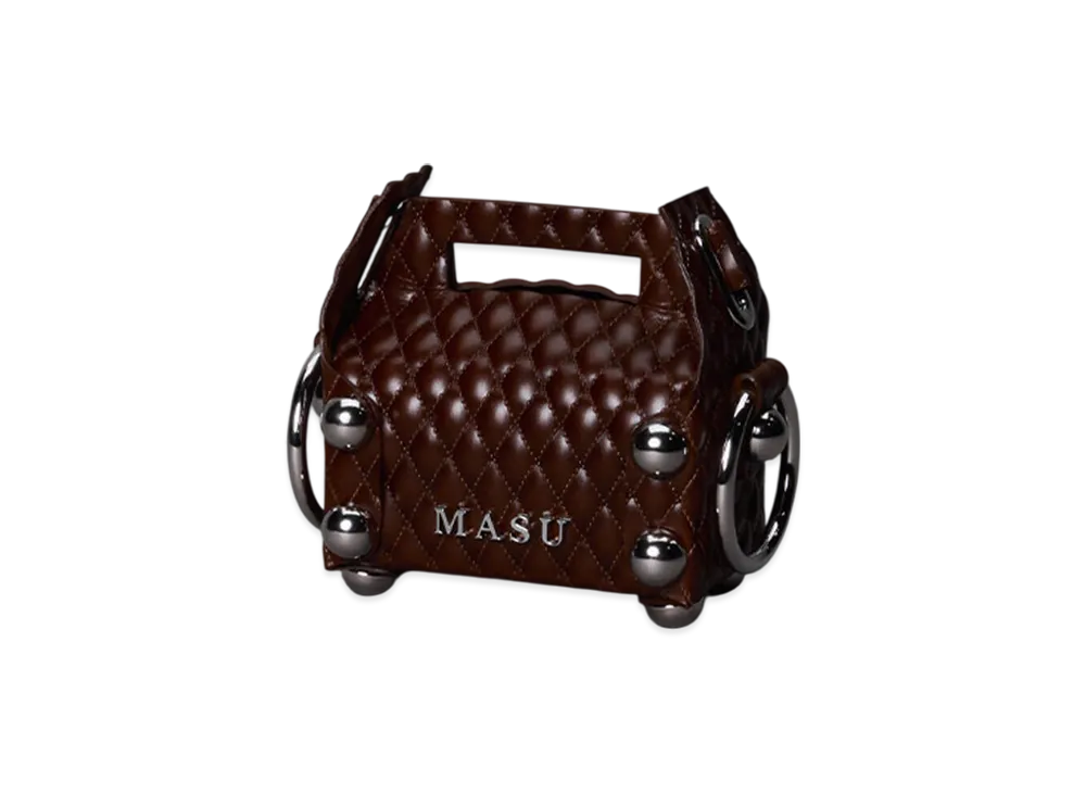 MASU Leather Cake Bag Petit "Brown"