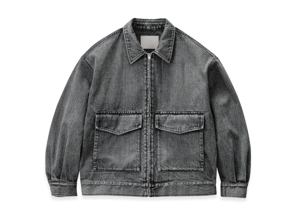 Graphpaper Selvage Denim Zip Jacket "Black"