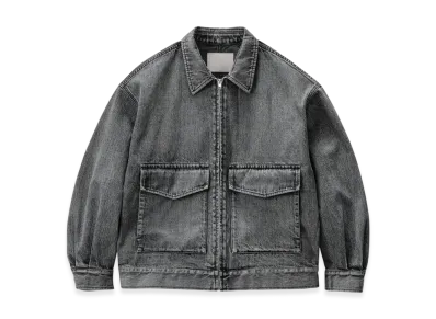 Graphpaper Selvage Denim Zip Jacket "Black"