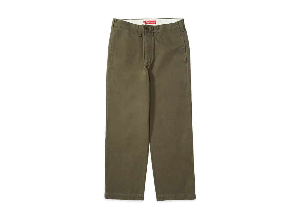 Supreme Chino Pant (25FW) "Olive"