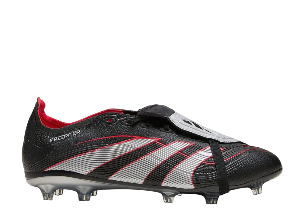 adidas Predator Obsidian Strike FT FG/MG "Core Black/Silver Metallic/Vivid Red"