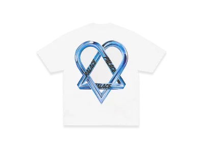PALACE x HIM Tri Gram T Shirt "White"