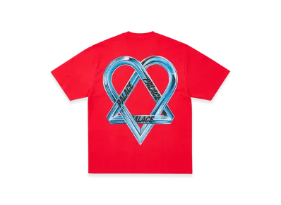 PALACE x HIM Tri Gram T Shirt "Red"