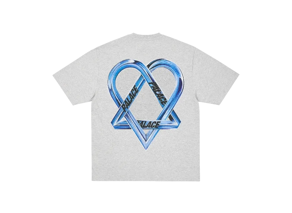 PALACE x HIM Tri Gram T Shirt "Grey"