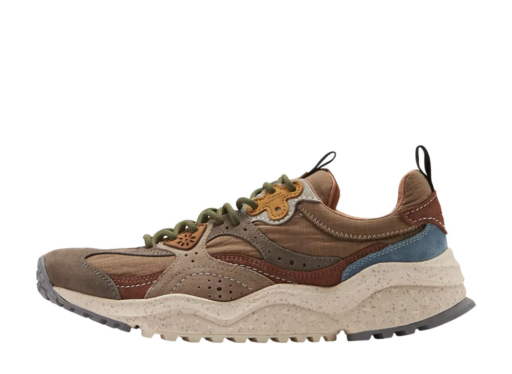 フラワーマウンテン ウェーブス "ライトグレー/ブラウン"