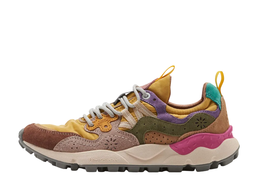 フラワーマウンテン ヤマノスリー "ブラウン/マスタード"