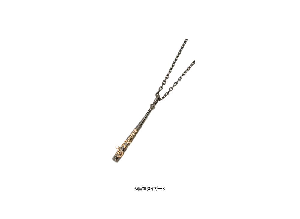 阪神タイガース90周年記念 \ CORE JEWELS Hanshin Tigers 90th Anniversary Collaboration Bat Necklace Bass Ver. "CJ BLACK x GOLD"