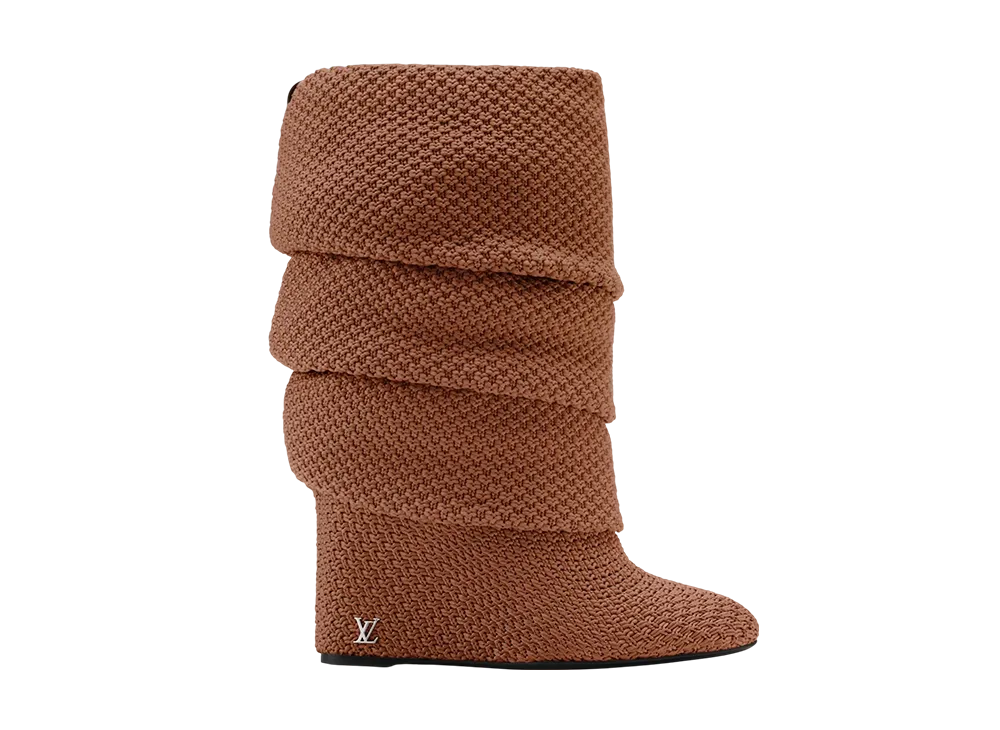 ルイヴィトン ウィメンズ サマー ミッド ウェッジブーツ "マロン"