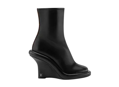 Louis Vuitton Women's Lounge Wedge Ankle Boot "Black