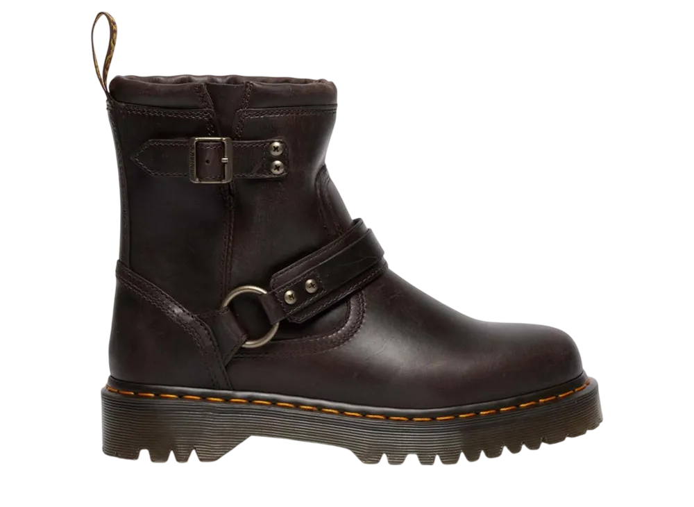 Dr.Martens Anistone Harness Ankle Boots "Dark Brown"