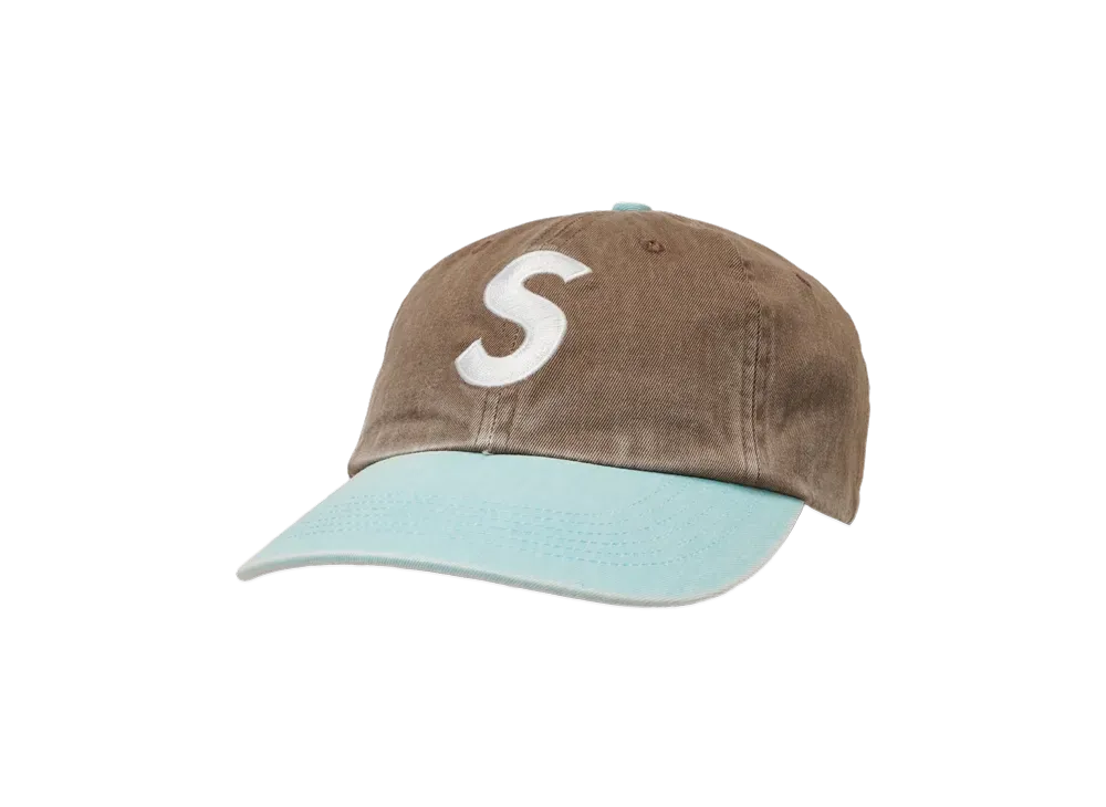 Supreme Pigment Coated 2-Tone S Logo 6-Panel "Brown"