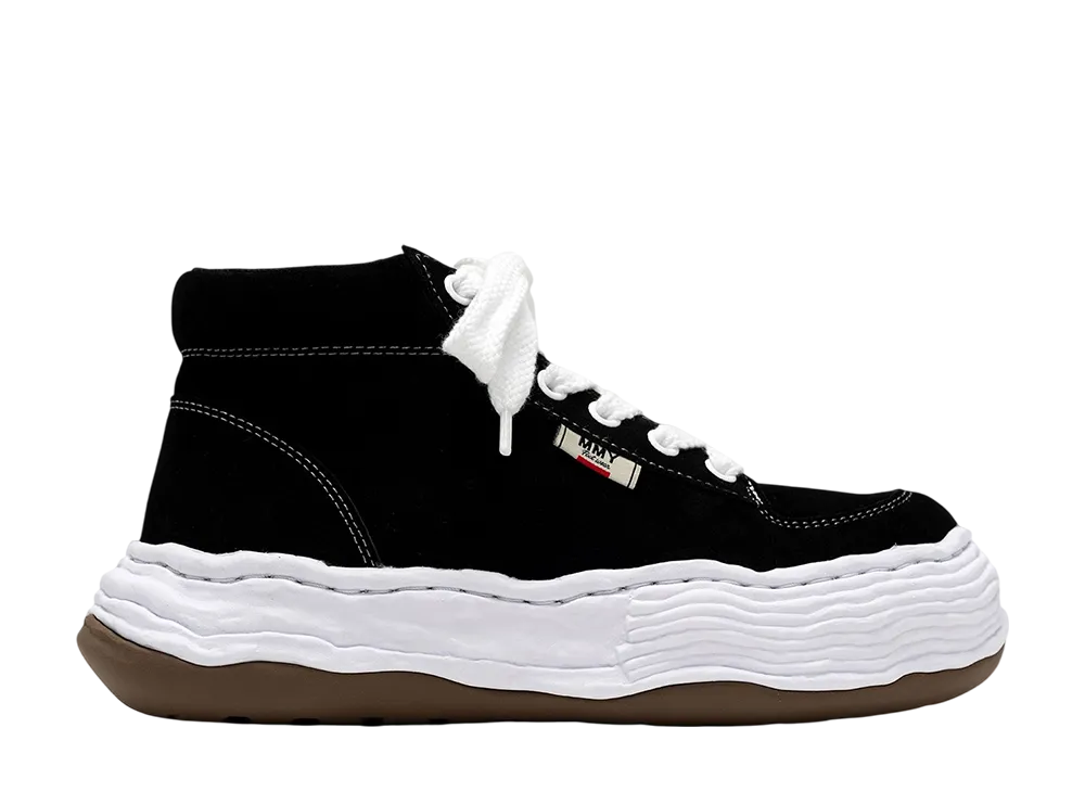 メゾンミハラヤスヒロ オリバー オリジナルソールスエードハイカットスニーカー "ブラック" (A15FW701)