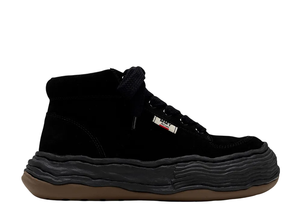 メゾンミハラヤスヒロ オリバー オリジナルソールスエードハイカットスニーカー "ブラック/ブラック" (A15FW701)