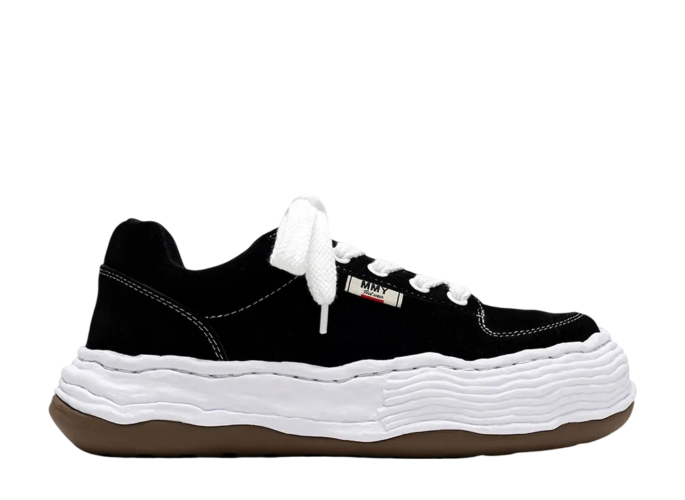 メゾンミハラヤスヒロ オリバー オリジナルソールスエードローカットスニーカー "ブラック" (A15FW702)