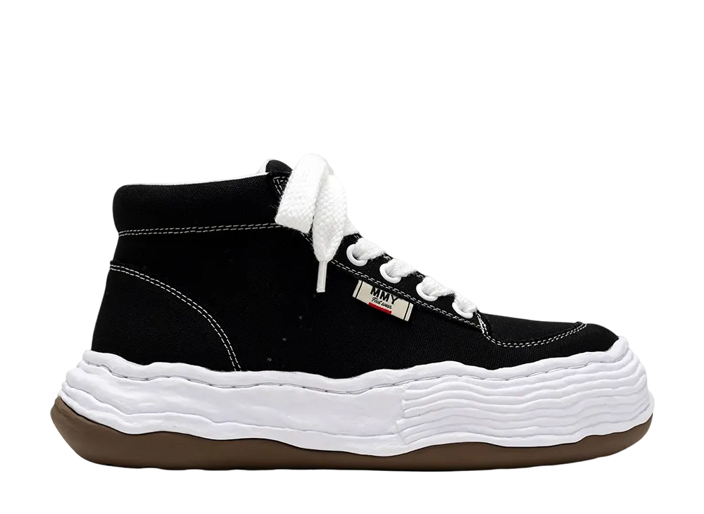 メゾンミハラヤスヒロ オリバー オリジナルソールキャンバスハイカットスニーカー "ブラック" (A15FW703)