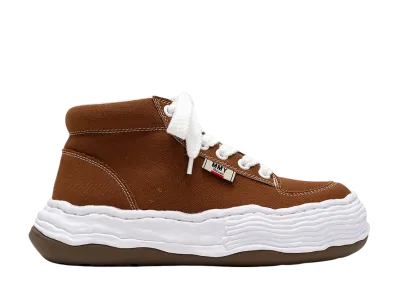 Maison MIHARA YASUHIRO OLIVER OG Sole Canvas High-top Sneaker "Brown"