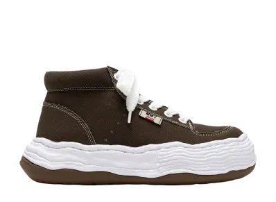 Maison MIHARA YASUHIRO OLIVER OG Sole Canvas High-top Sneaker "Khaki"