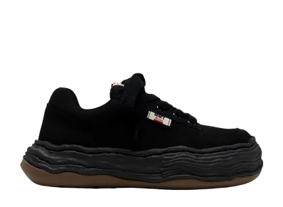 Maison MIHARA YASUHIRO OLIVER OG Sole Canvas Low-top Sneaker "Black/Black"
