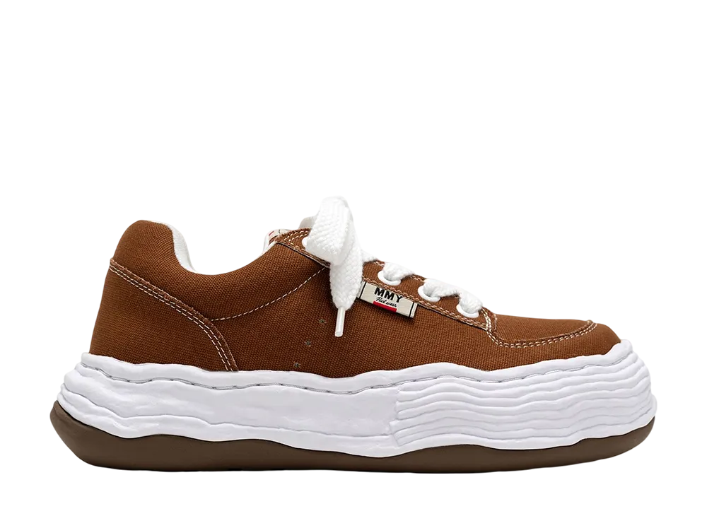 メゾンミハラヤスヒロ オリバー オリジナルソールキャンバスローカットスニーカー "ブラウン" (A15FW704)