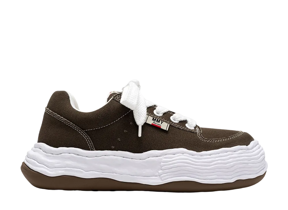 メゾンミハラヤスヒロ オリバー オリジナルソールキャンバスローカットスニーカー "カーキ" (A15FW704)