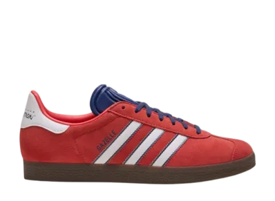New England Revolution × adidas Gazelle "Bright Red/Cloud White/Night Sky"