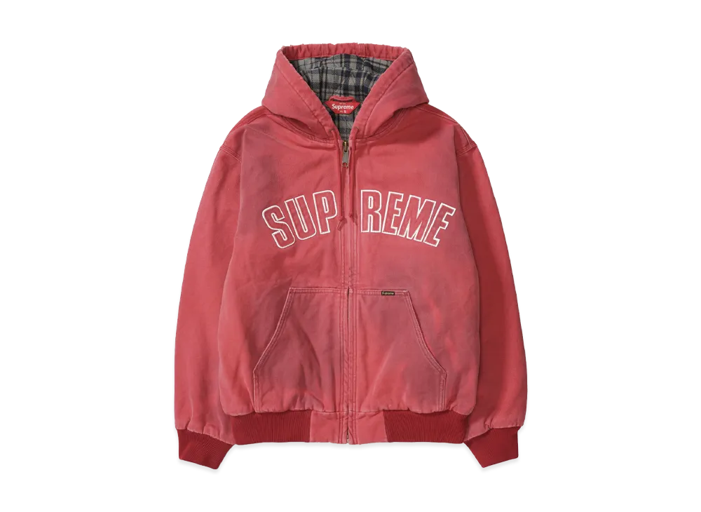 Supreme Reflective Arc Hooded Work Jacket "Red"