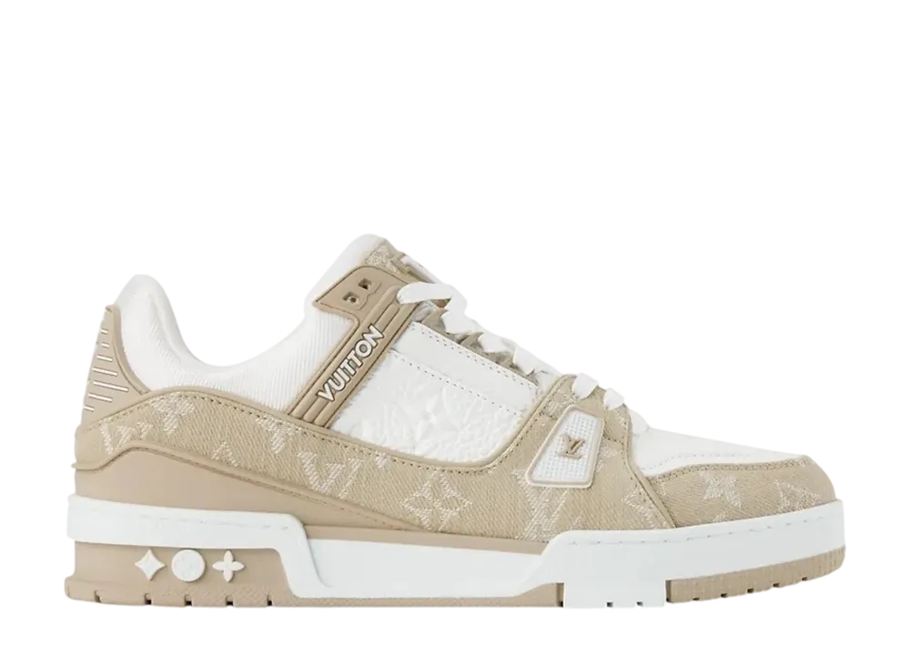 ルイヴィトン ウィメンズ LV トレイナー スニーカー "ベージュ"