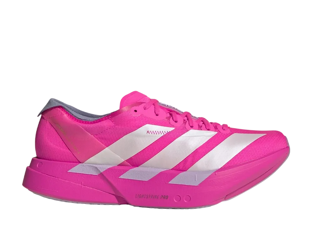 アディダス ウィメンズ アディゼロ アディオス プロ4 "ショックピンク/ゼロメタリック/オーロラプラム"