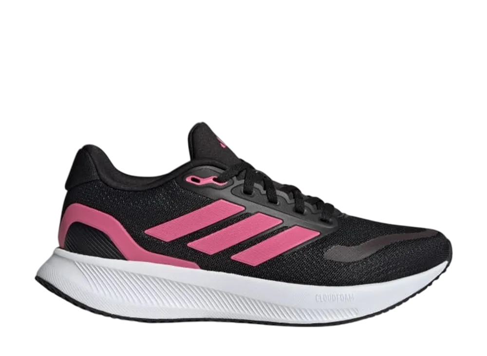 アディダス ウィメンズ ランファルコン5 コアブラック/ピンクフュージョン/クラウドホワイト"