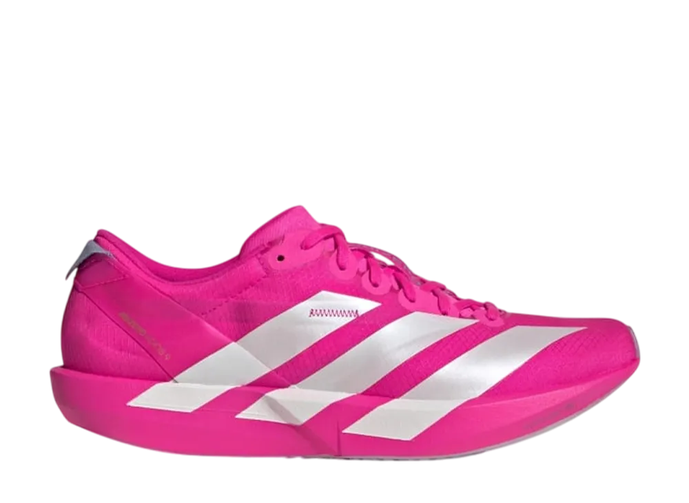 アディダス ウィメンズ アディゼロ アディオス9 "ショックピンク/ゼロメタリック/シルバーバイオレット"