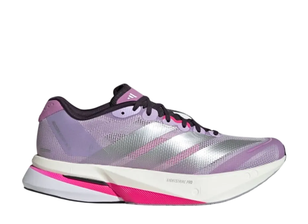 adidas Women's Adizero Boston 13 "Powder Plum/Silver Metallic/Shock Pink"