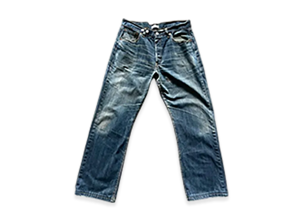 BASICKS x Vintage Levi's Heart Pocket Damage Denim "Used"