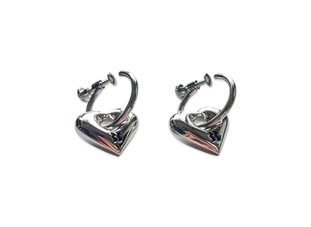 BASICKS BB Logo Earrings "Silver"