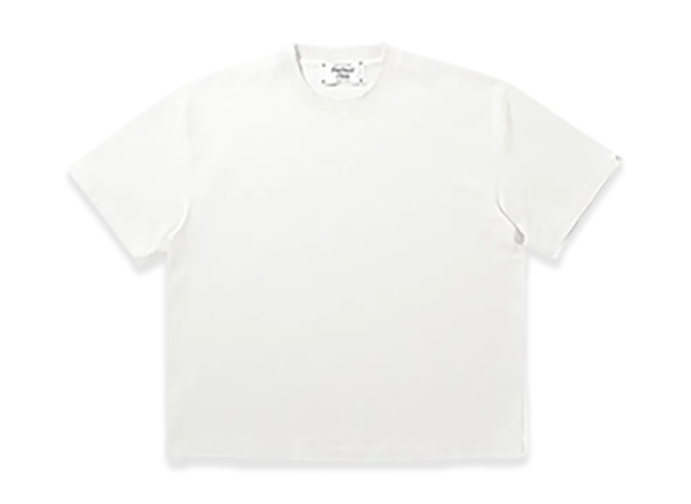 Perfect Ribs Basic Short Sleeve T Shirts "White"
