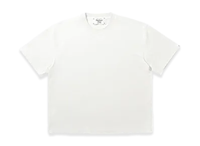 Perfect Ribs Basic Short Sleeve T Shirts "White"