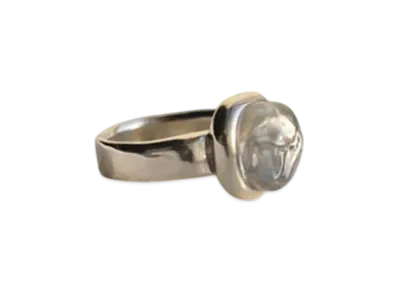 TEN. Glasstoe Ring "Silver"