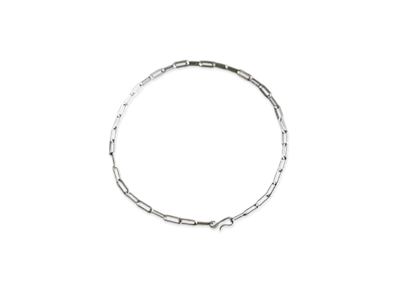 TEN. Rect Chain Necklace "Silver"