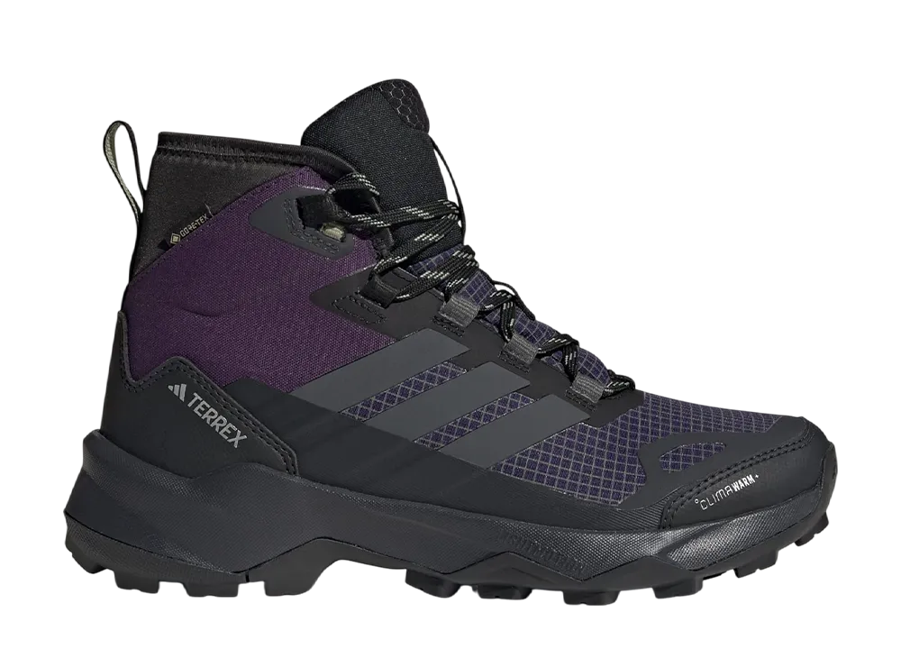 アディダス ウィメンズ テレックス スカイチェイサー AX5 ミッド ゴアテックス クライマウォーム+ "オーロラプラム/グレーシックス/テントグリーン"