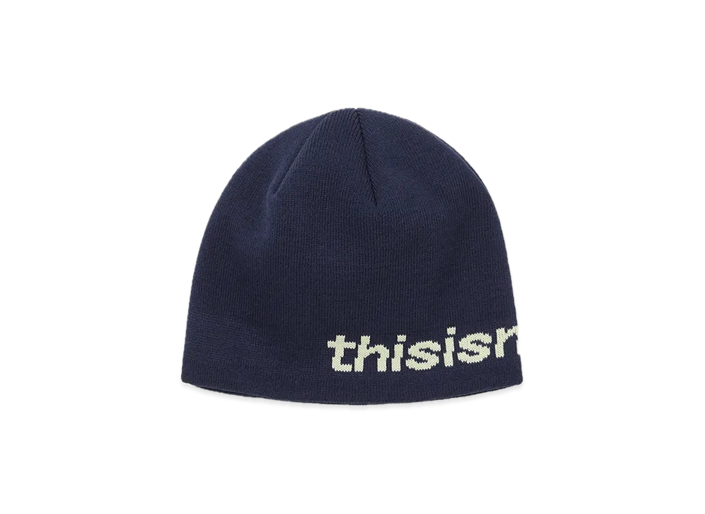 thisisneverthat SP-Logo No Cuff Beanie "Navy"