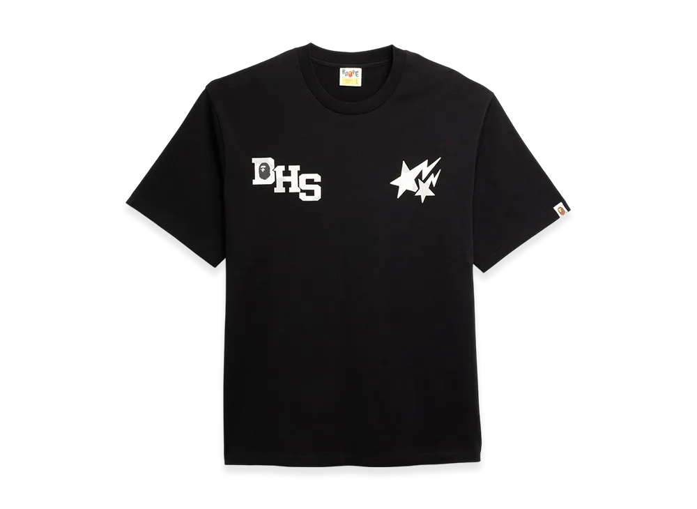 A BATHING APE x Highsnobiety Multi Logo Relaxed Fit Tee "Black"