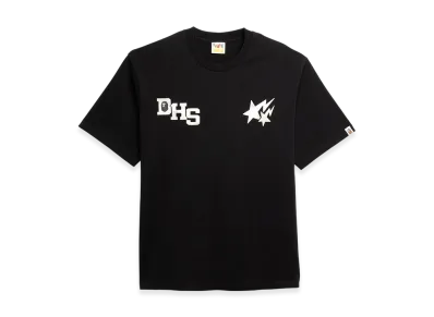 A BATHING APE x Highsnobiety Multi Logo Relaxed Fit Tee "Black"