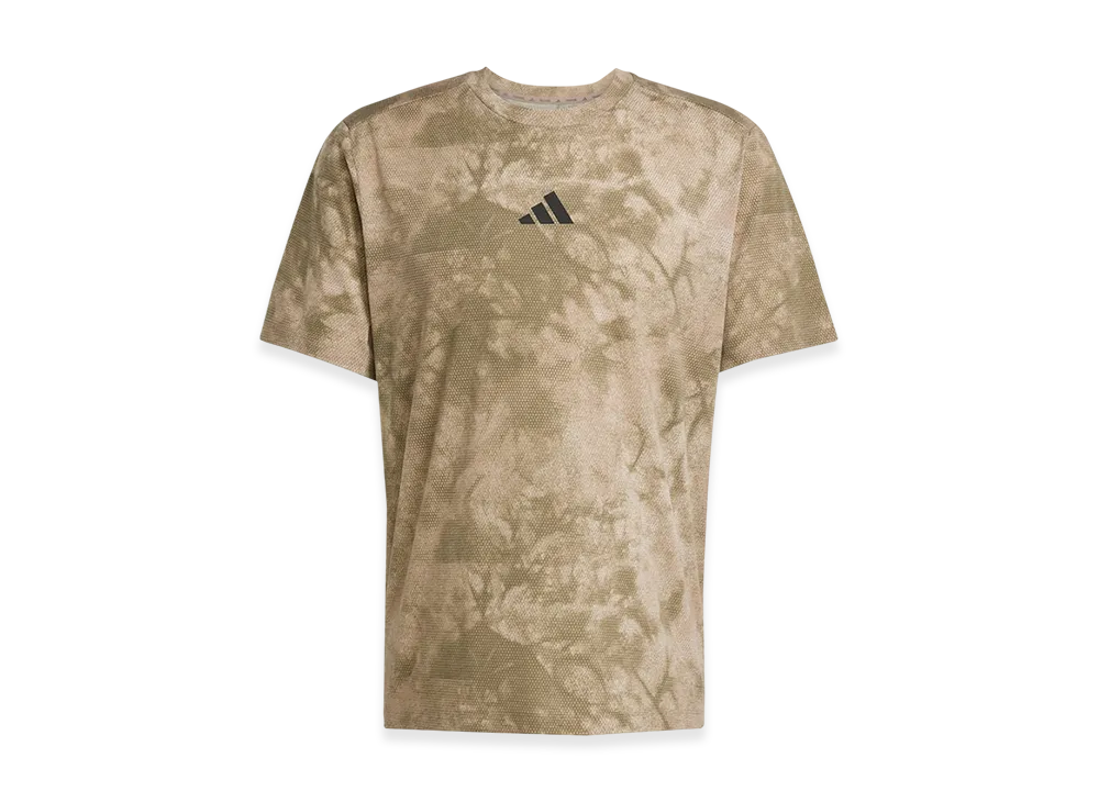 adidas Power Graphic Short-Sleeve T-Shirt "Beige/Chalky Brown/Olive Strata"