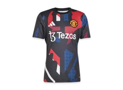 adidas Manchester United 24/25 Pre-Match Jersey "Black/Mufc Red/Off White/Team Coll Burgundy 2"