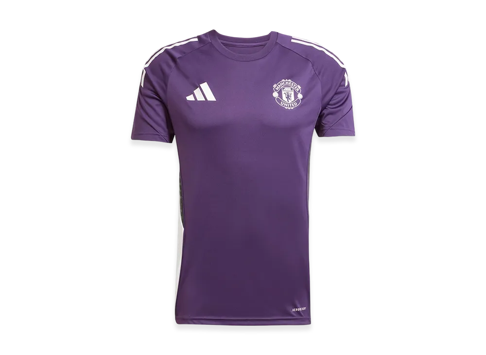adidas Manchester United Tiro 25 Competition Training Jersey "Aurora Plum/White/Black"