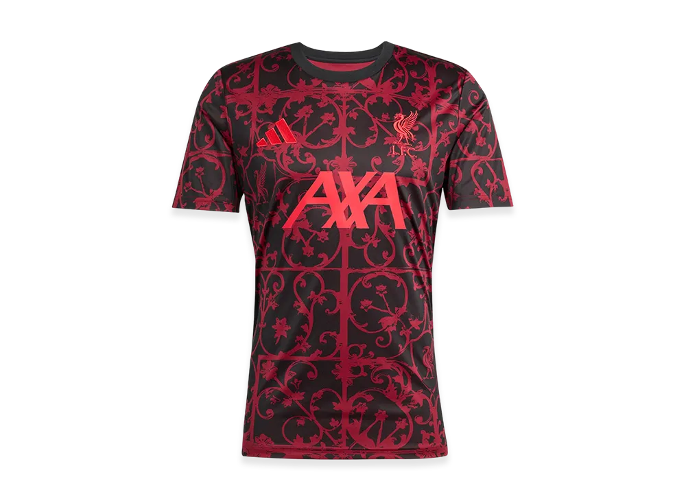 adidas Liverpool FC 25/26 Pre-Match Jersey "Black/Pure Ruby"