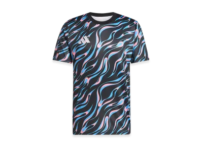 adidas Short-Sleeve Training Jersey "Black/Blue Burst/Bliss Pink"