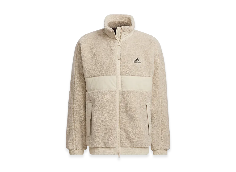 adidas Wording Pack Loose Fit Boa Jacket (Gender Neutral) "Clay Brown"