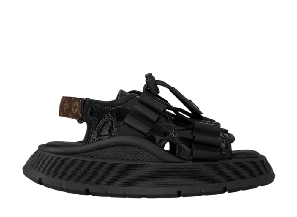 ルイヴィトン ウィメンズ カメレオン サンダル "ブラック"