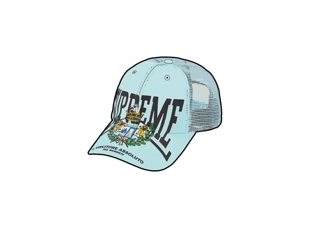 Supreme Crest Mesh Back 6-Panel "Light Blue"