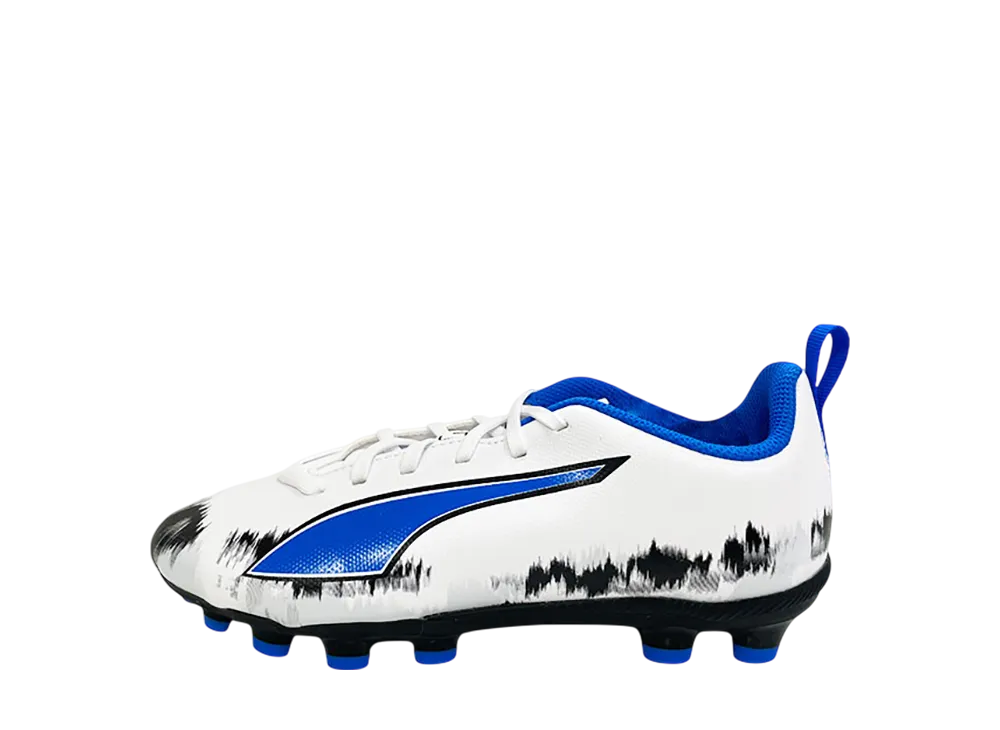 プーマ GS ウルトラ6 プレイ HG/AG+ ミッド JPLE "プーマホワイト/プーマブラック" (キッズ) (日本限定)